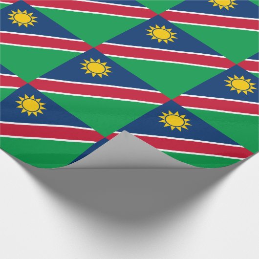 Flagge Namibias Geschenkpapier (Ecke)