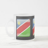Flagge Namibias Mattglastasse (Links)