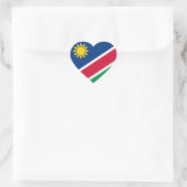 Flagge Namibias (Namibia) Herz-Aufkleber (Tasche)