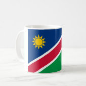 Flagge Namibias (Namibia) Kaffeetasse (Vorderseite Links)