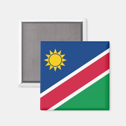 Flagge Namibias (Namibia) Magnet (Vorderseite/Rückseite)