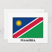 Flagge Namibias (Namibia) Postkarte (Vorne/Hinten)