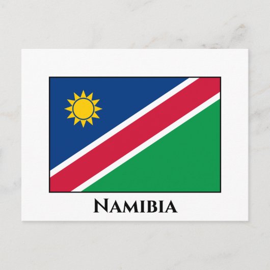 Flagge Namibias (Namibia) Postkarte (Vorderseite)
