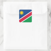 Flagge Namibias (Namibia) Quadratischer Aufkleber (Tasche)