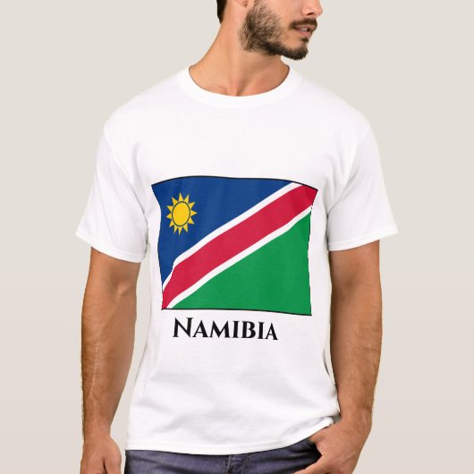 Flagge Namibias (Namibia) T-Shirt (Vorderseite)