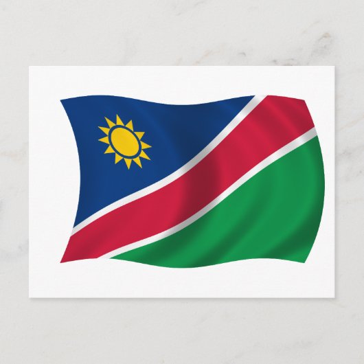 Flagge Namibias Postkarte (Vorderseite)