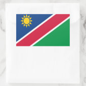 Flagge Namibias Rechteckiger Aufkleber (Tasche)