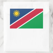Flagge Namibias Rechteckiger Aufkleber (Tasche)
