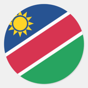 Flagge Namibias Runder Aufkleber