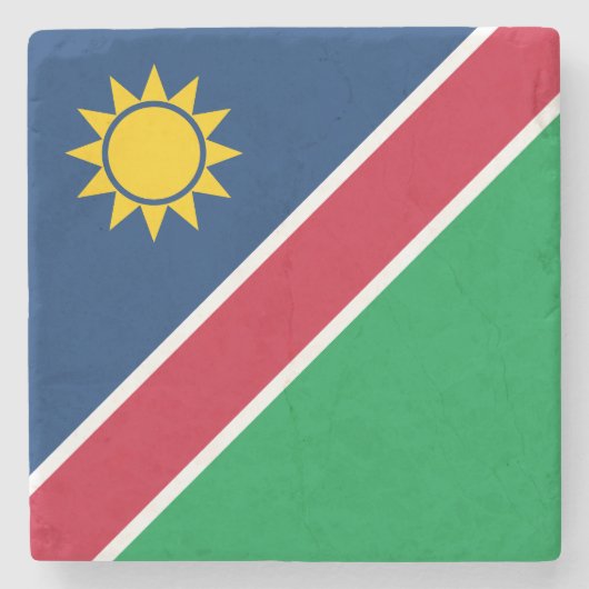 Flagge Namibias Steinuntersetzer (Vorderseite)