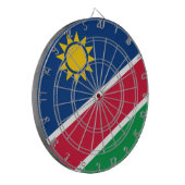 Flagge Namibias (Südafrika) Dartscheibe (Vorderseite Links)