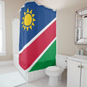 Flagge Namibias (Südafrika) Duschvorhang (Beispiel)