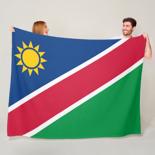 Flagge Namibias (Südafrika) Fleecedecke (Beispiel)