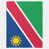 Flagge Namibias (Südafrika) Fleecedecke (Vorderseite)
