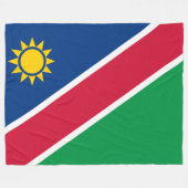 Flagge Namibias (Südafrika) Fleecedecke (Vorderseite (Horizontal))