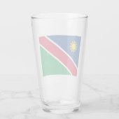 Flagge Namibias (Südafrika) Glas (Rückseite)