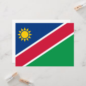 Flagge Namibias (Südafrika) Karte (Vorderseite/Rückseite Beispiel)