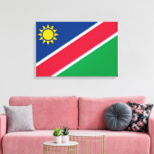 Flagge Namibias (Südafrika) Leinwanddruck (Insitu (Wohnzimmer))