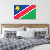 Flagge Namibias (Südafrika) Leinwanddruck (Insitu (Schlafzimmer))