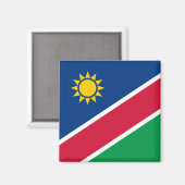 Flagge Namibias (Südafrika) Magnet (Vorderseite/Rückseite)
