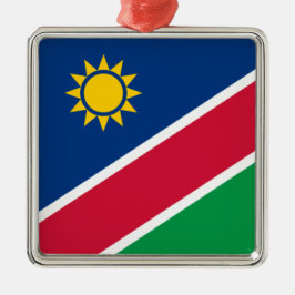 Flagge Namibias (Südafrika) Ornament Aus Metall