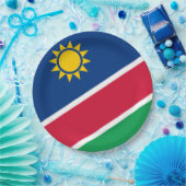 Flagge Namibias (Südafrika) Pappteller (Party)