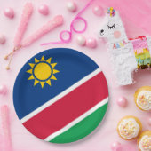 Flagge Namibias (Südafrika) Pappteller (Party)