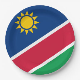 Flagge Namibias (Südafrika) Pappteller
