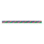 Flagge Namibias (Südafrika) Satinband (Vorderseite)
