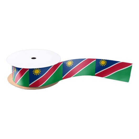 Flagge Namibias (Südafrika) Satinband (Spule)