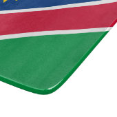 Flagge Namibias (Südafrika) Schneidebrett (Ecke)