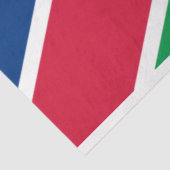 Flagge Namibias (Südafrika) Seidenpapier (Ausschnitt)