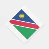 Flagge Namibias (Südafrika) Serviette (Ecke)
