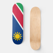 Flagge Namibias (Südafrika) Skateboard (Vorderseite)