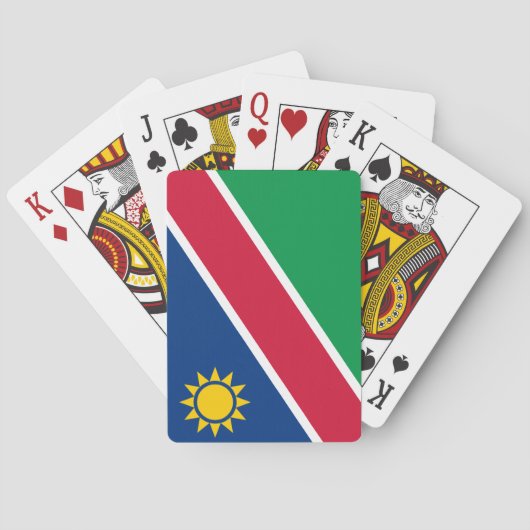 Flagge Namibias (Südafrika) Spielkarten (Rückseite)