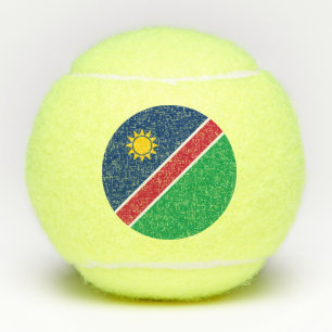 Flagge Namibias Tennisbälle