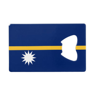 Flagge Naurus Geldbeutel Flaschenöffner