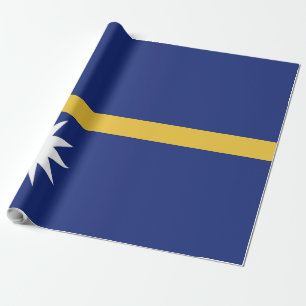 Flagge Naurus Geschenkpapier
