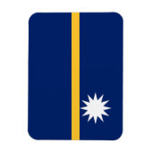 Flagge Naurus Magnet (Vertikal)