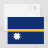 Flagge Naurus Postkarte (Vorne/Hinten)