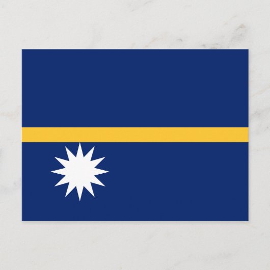 Flagge Naurus Postkarte (Vorderseite)