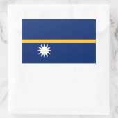 Flagge Naurus Rechteckiger Aufkleber (Tasche)