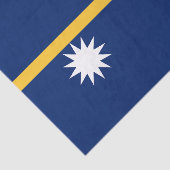 Flagge Naurus Seidenpapier (Ausschnitt)