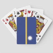 Flagge Naurus Spielkarten (Rückseite)