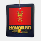 Flagge Navarra (Navarra) Keramikornament (Links)
