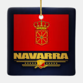 Flagge Navarra (Navarra) Keramikornament (Rückseite)