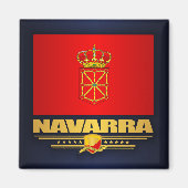 Flagge Navarra (Navarra) Magnet (Vorne)