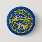 Flagge Nebraska Button (Vorderseite)