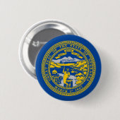 Flagge Nebraska Button (Vorne & Hinten)
