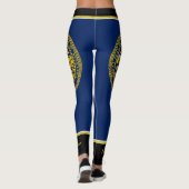 Flagge Nebraska Leggings (Rückseite)